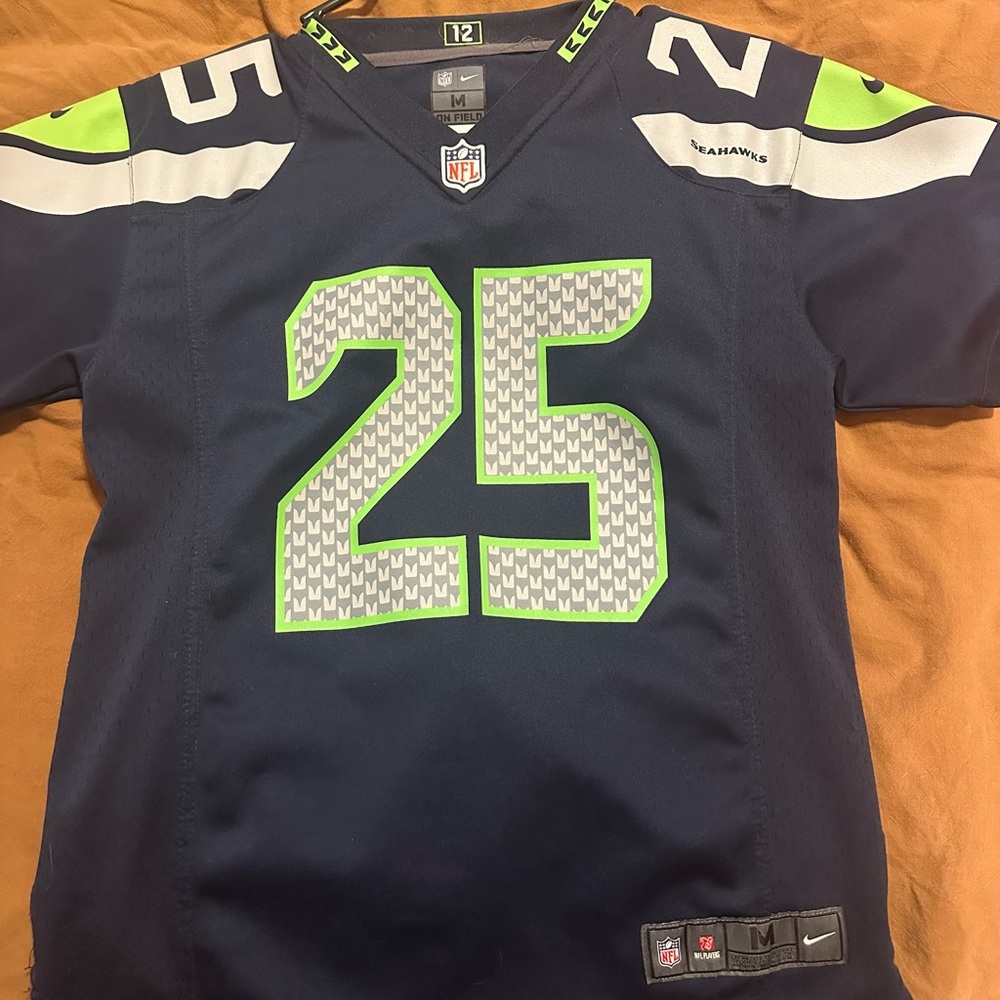NFL Blue and Green Seahawks Jersey